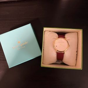 NWT Kate Spade Merlot watch.